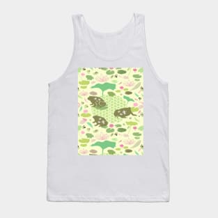 American Bullfrog Giant Amphibian Frog Species in Green Wildlife Tank Top